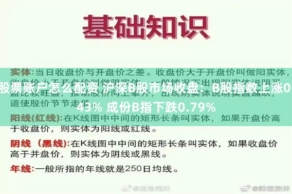 股票账户怎么配资 沪深B股市场收盘：B股指数上涨0.43% 成份B指下跌0.79%